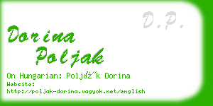 dorina poljak business card